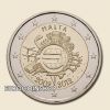 Málta emlék 2 euro '' 10 éves az euro '' 2012 UNC !